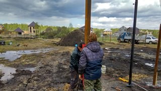 Заказать монтаж винтовых свай в Зима - цена под ключ с доставкой от 1886 шт